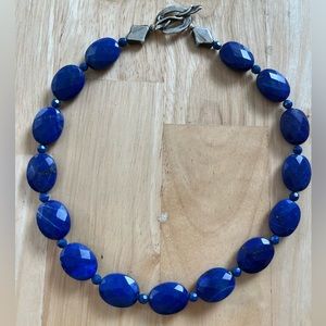 Blue stone 17 inch necklace